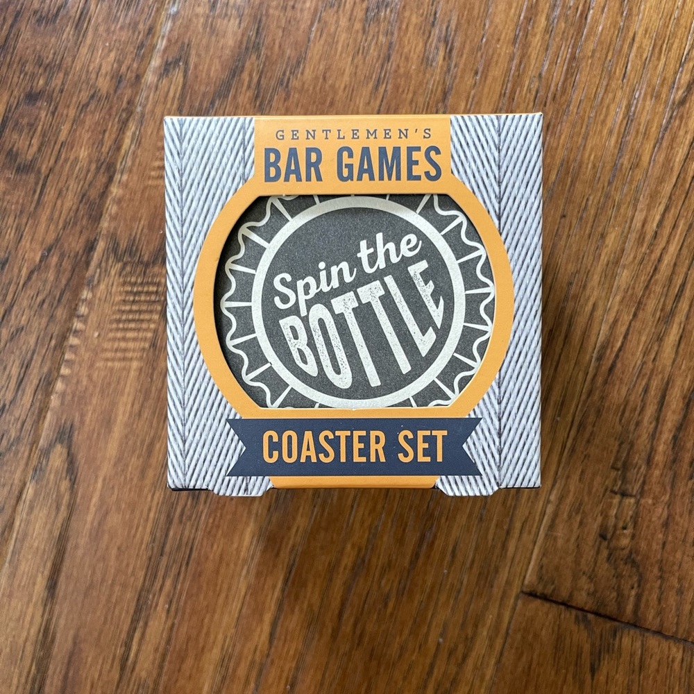 Gentlemen’s Bar Games 25 Coasters Reversible Pub Style Mancave Trivia BNIB